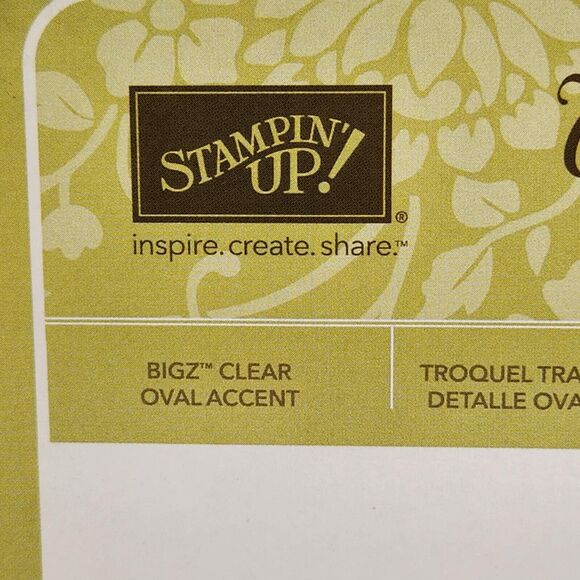 Stampin Up BigZ Clear Oval Accent Die Sizzix Big Shot - Picture 2 of 5